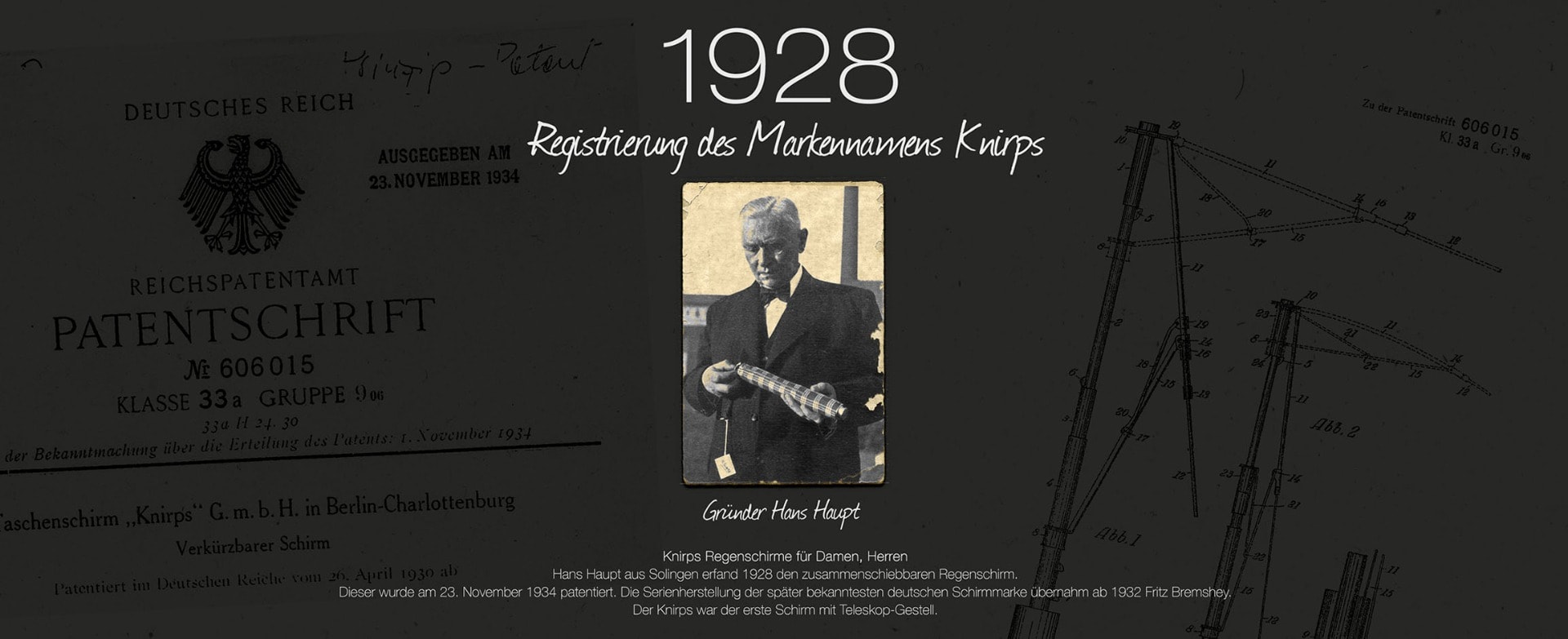 Registrierung des Markennamen Knirps Registrierung des Markennamen Knirps