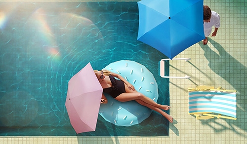 Regenschirme mit UV-Schutz - banner