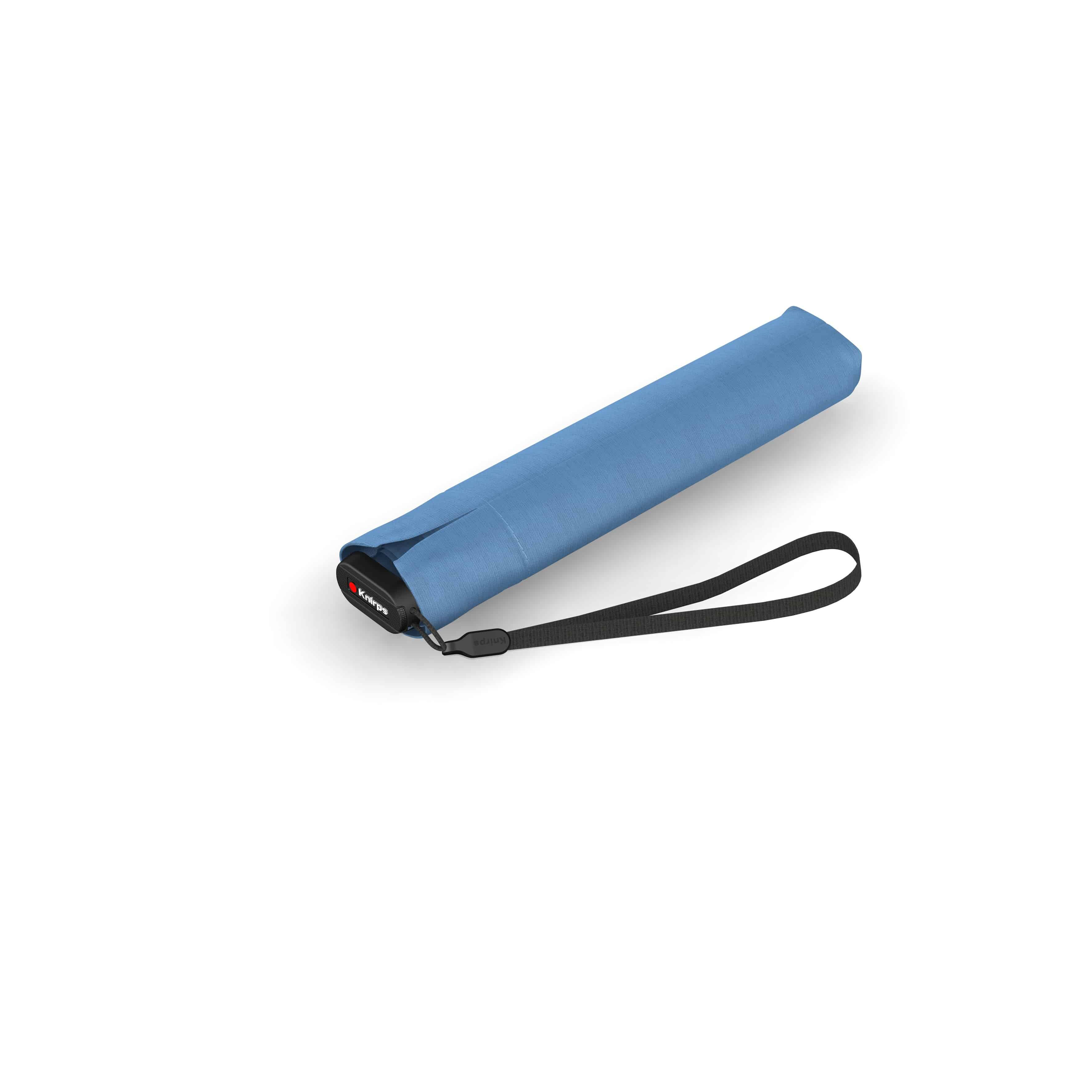 Knirps US.050 ultra light slim manual light blue with black coating