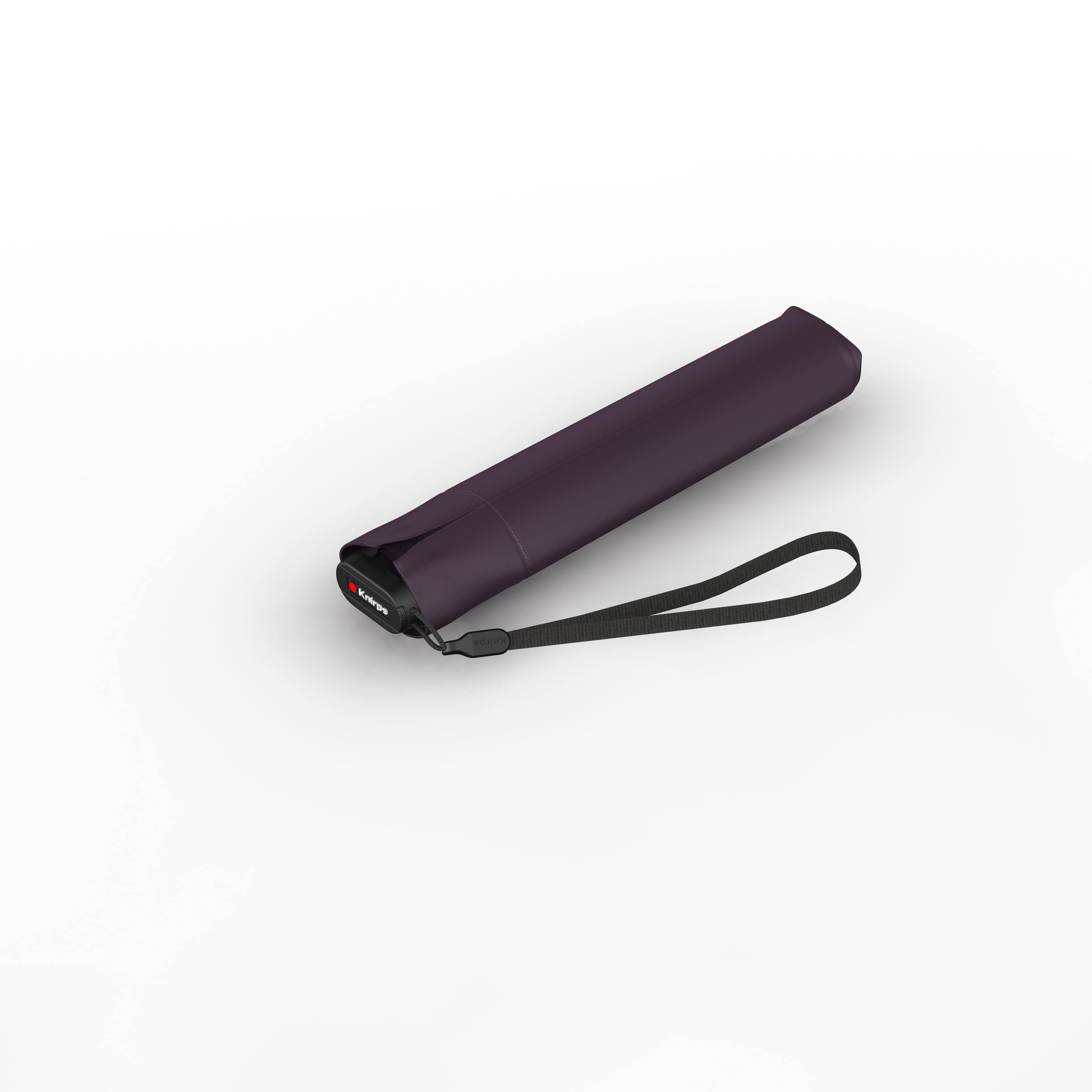 Knirps US.050 ultra light slim manual plum with black coating